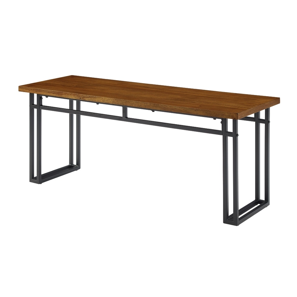 Middlebrook 44 inch Modern Metal Leg Dining Bench