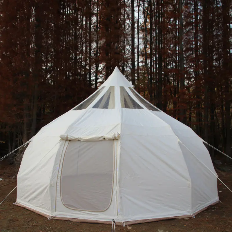 4M 5M 6M tourist outdoor hiking belle tente canvas camp waterproof luxury winter camping bell tents domos geodesicos glamping