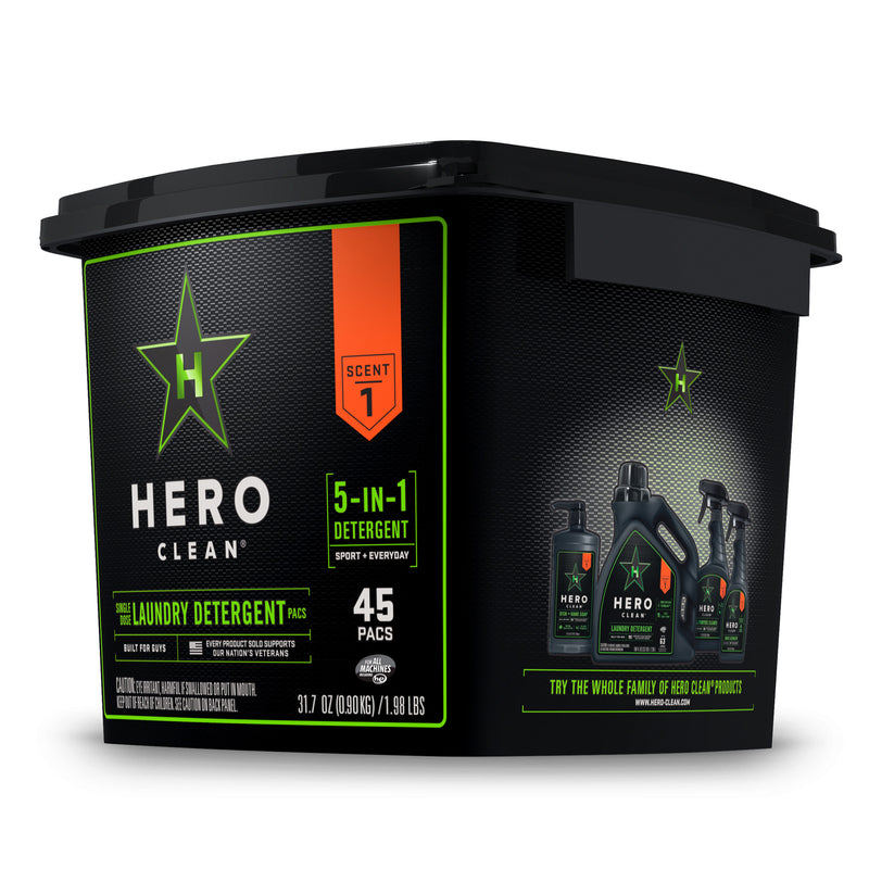 HERO LAUNDRY DET 45PK