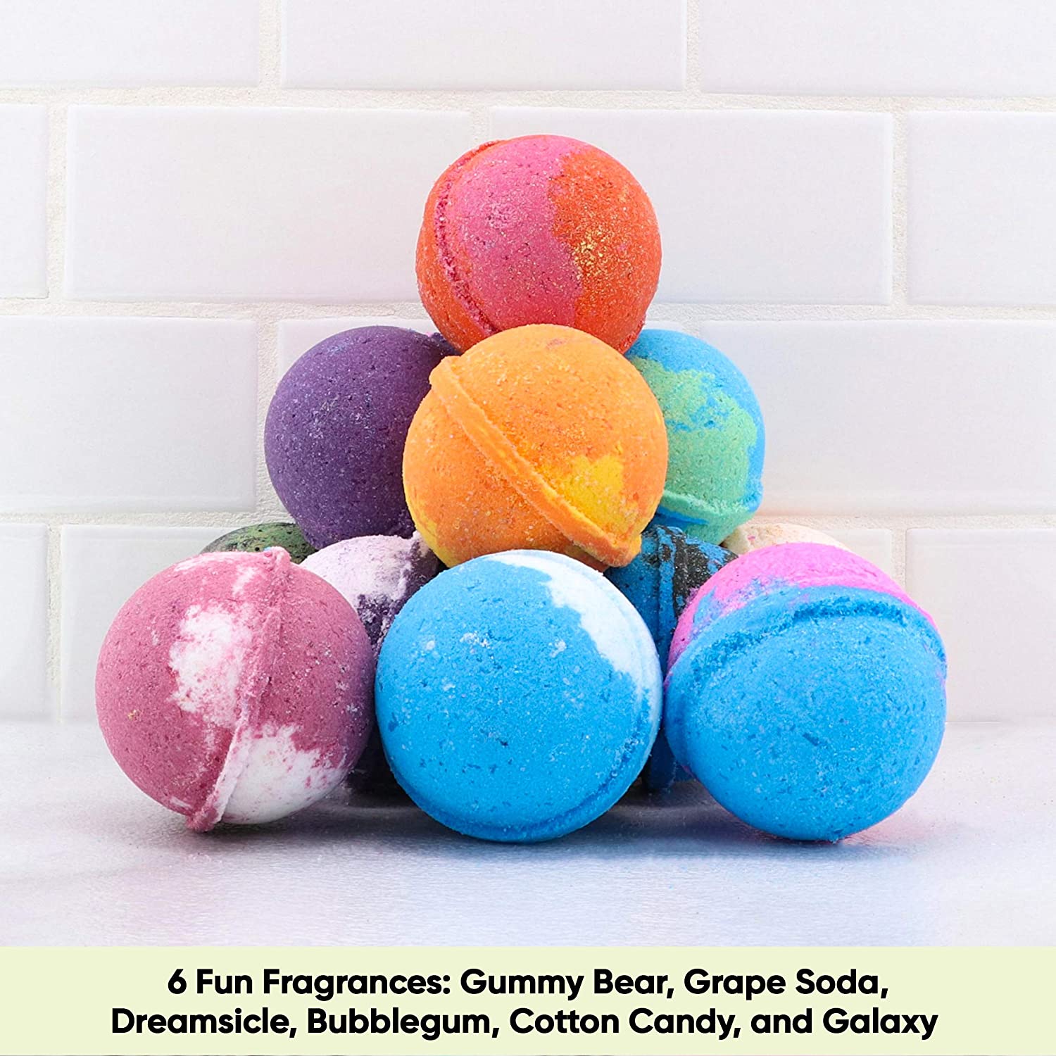 Sky Organics Kids Bath Bombs Gift Set with Surprise Toys