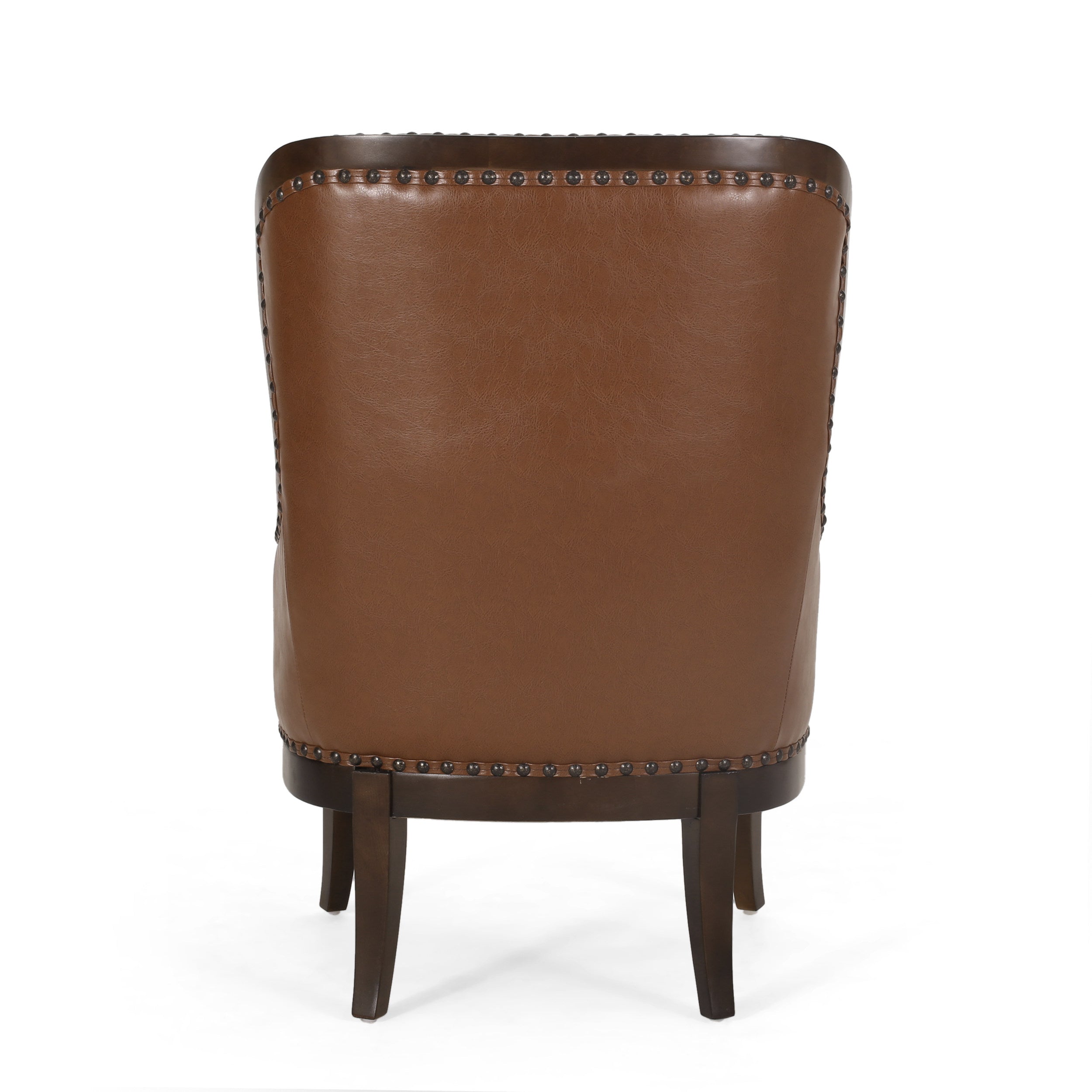 Jett Contemporary Upholstered Accent Chair with Nailhead Trim