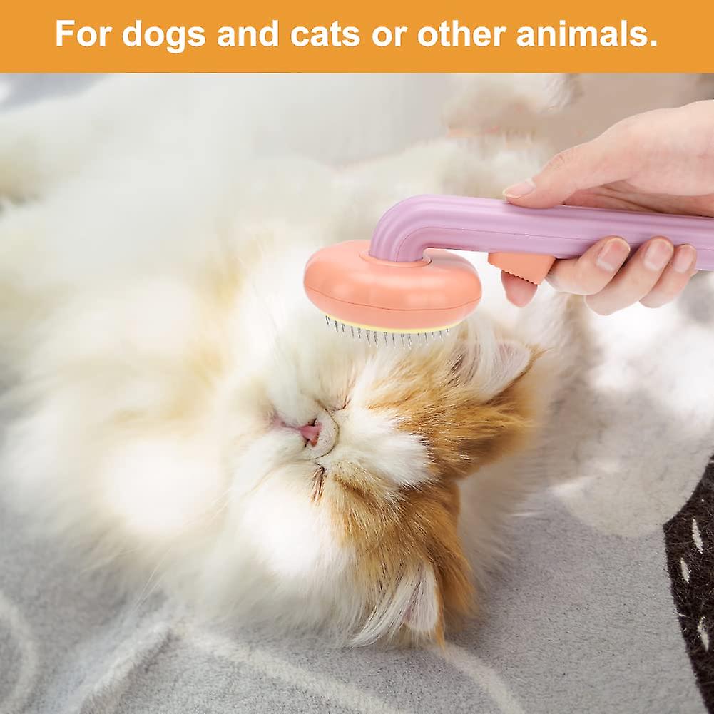 Auniq Cat Brush， Pet Pumpkin Brush Pet Hair Brush - Pet Grooming Brush For Dogs Cats Puppy Rabbit， Dog Brush And Cat Brush Grooming