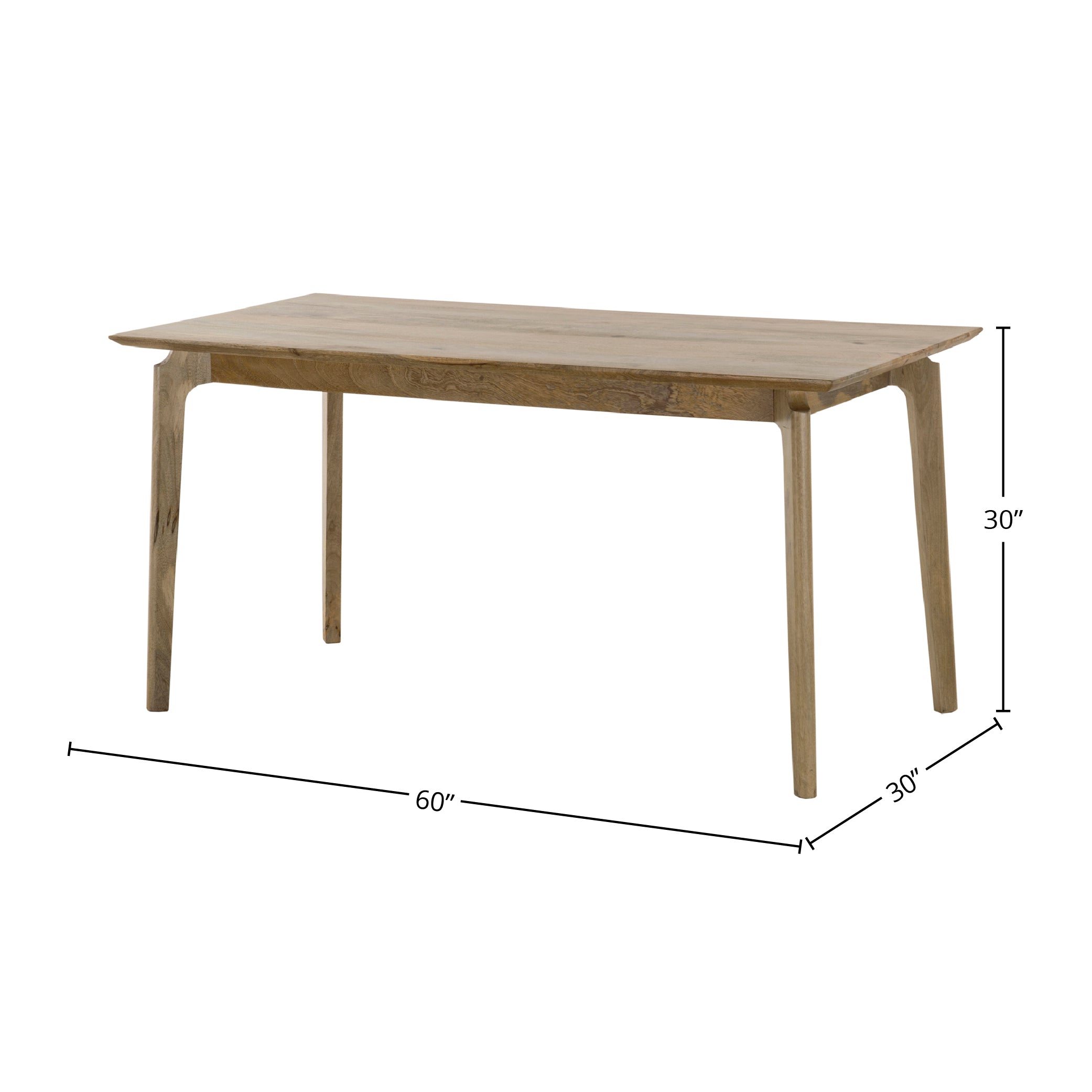 Kenzo Dining Table Small 60” – Natural