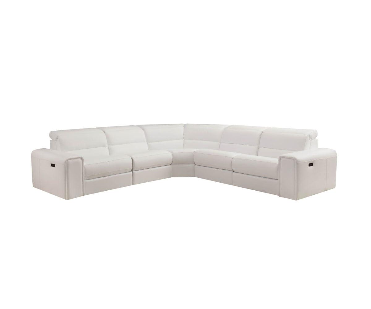 Angelo Leather Power Reclining Sectional