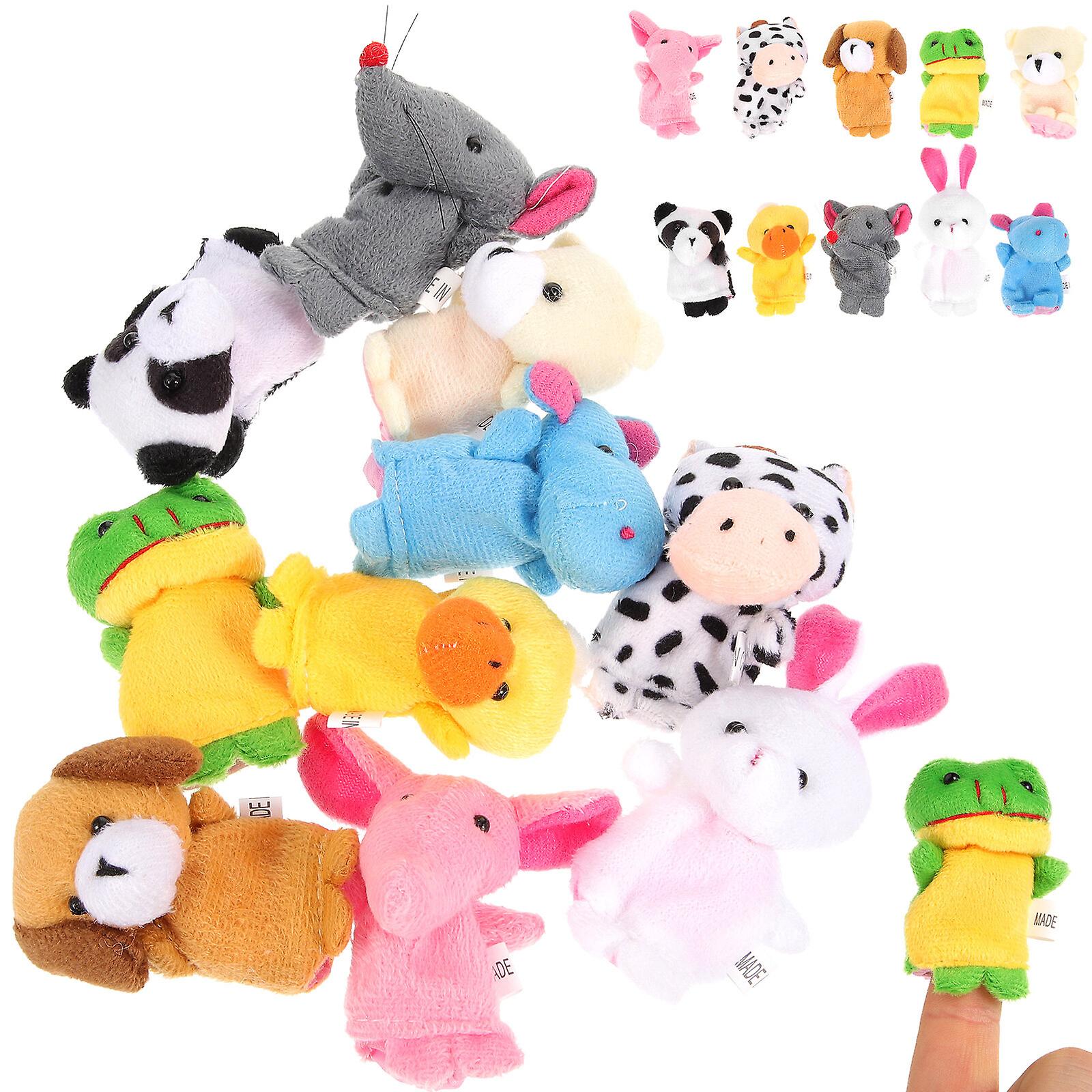 20 Pcs Finger Puppets Hand Finger Puppets Toy Mini Animal Figures Finger Toy For Children