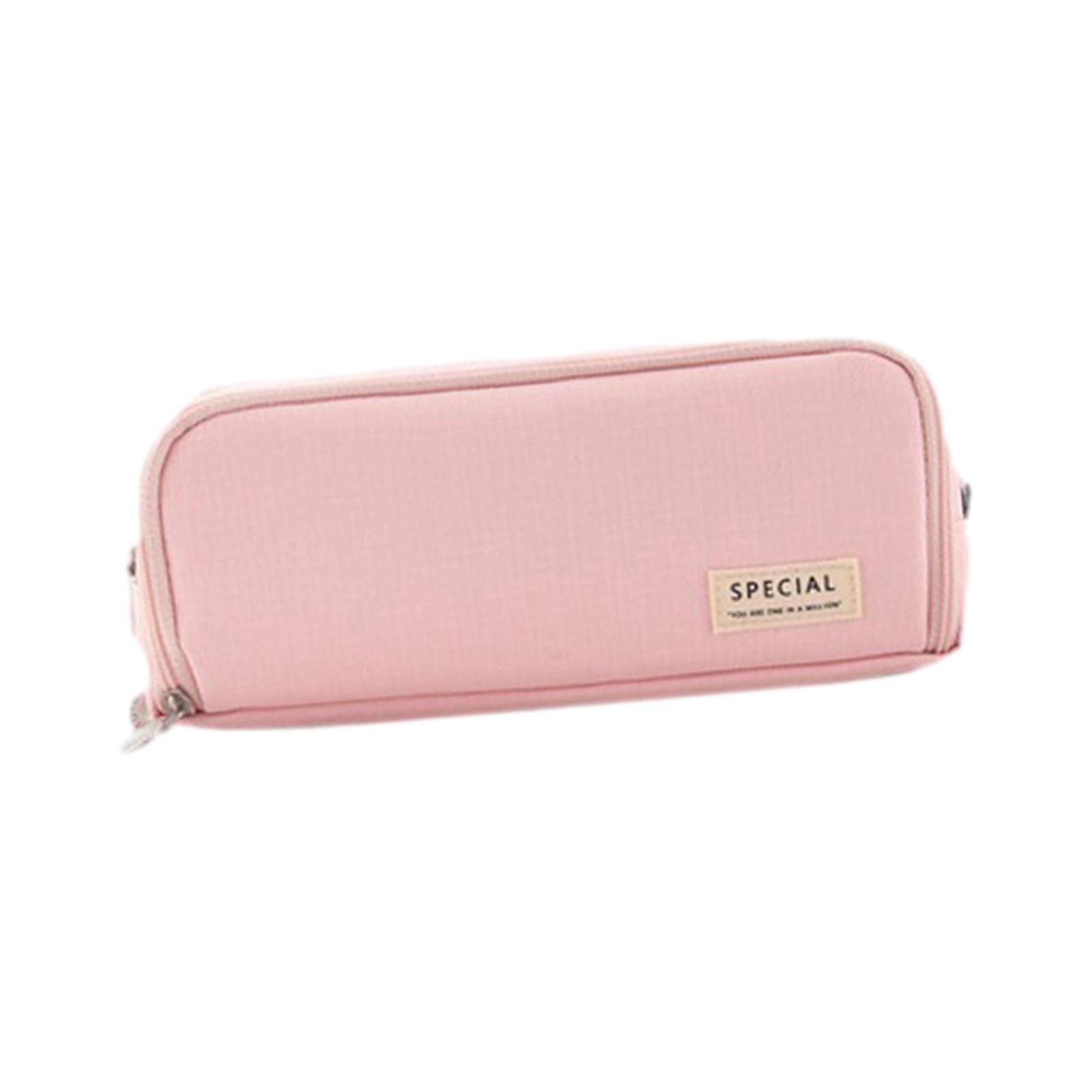 Pen Pouch Children Storage Portable School Kids Pencil Case Gift Pink