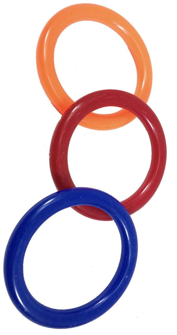 3110 pk3 Plastic Big Rings Foot Talon Bird Toy