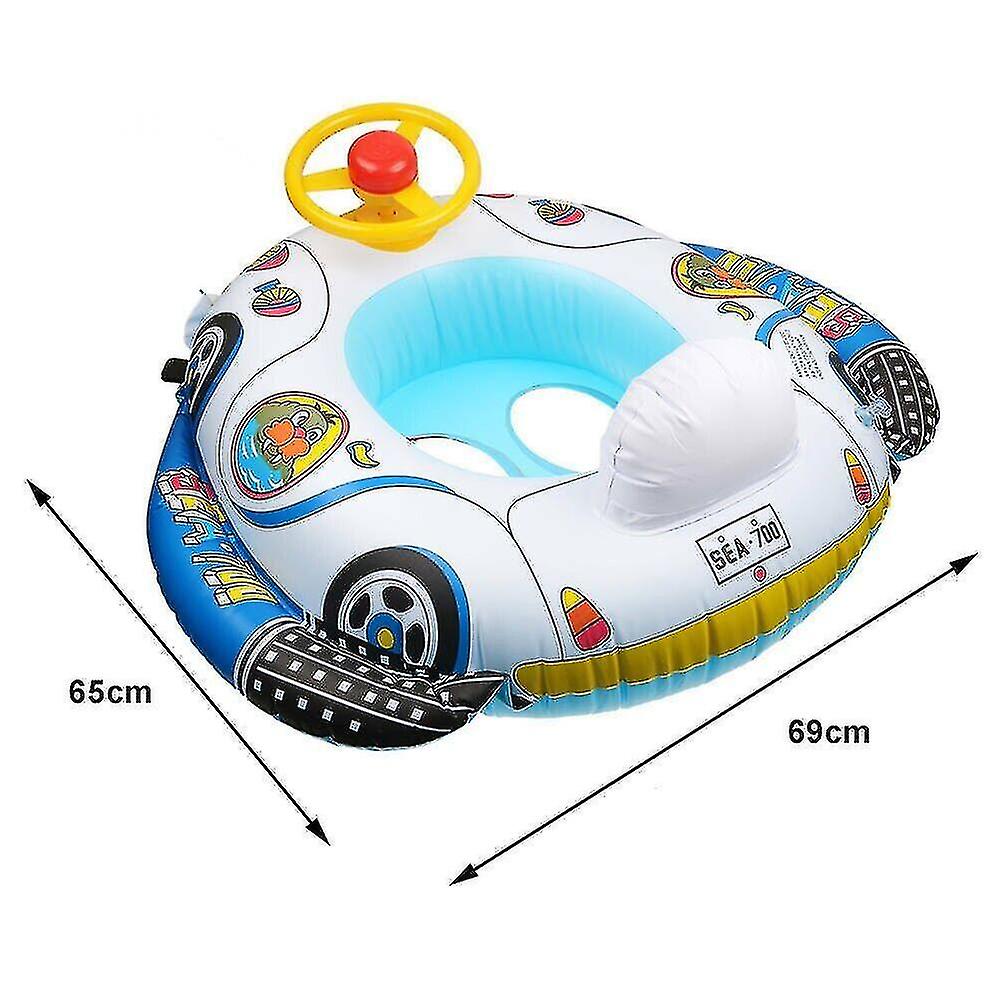 Inflatable Car Baby Ring Toddler Swimming Pool Float Seat Boat Kids Toy Water