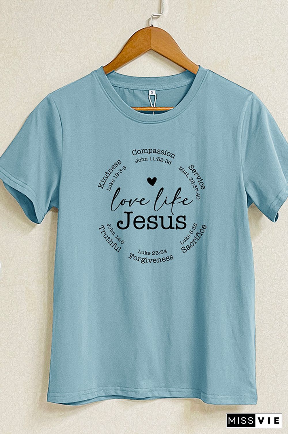 Love Like Jesus Short Sleeve Graphic Tee Wholesale