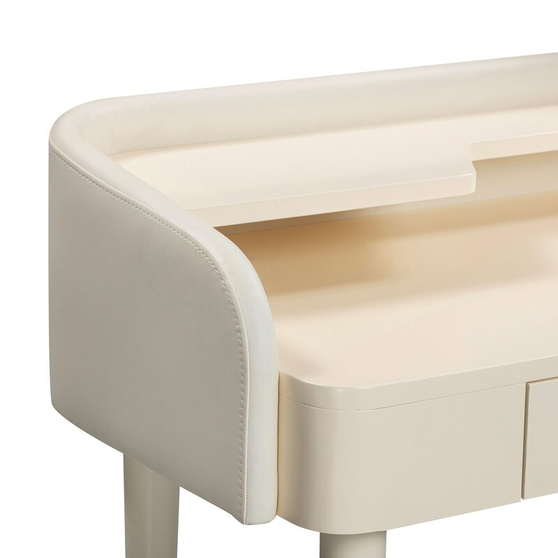 Penelope Vegan Leather Wrapped Vanity Desk