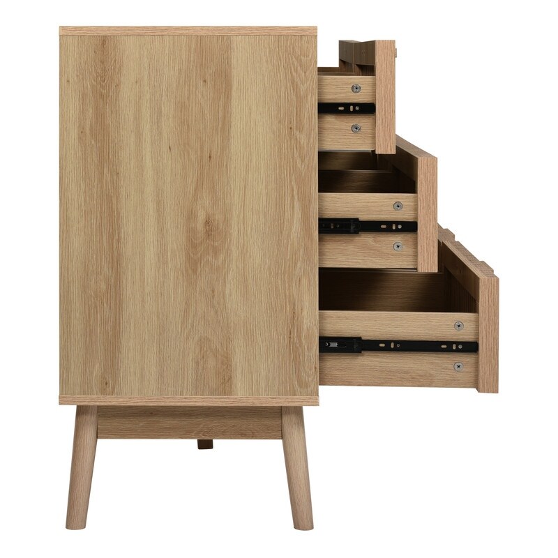 Storage Dresser  Storage Cabinet with Rubber Wood Legs