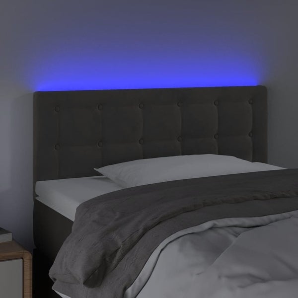 vidaXL LED Headboard Dark/light Gray 39.4