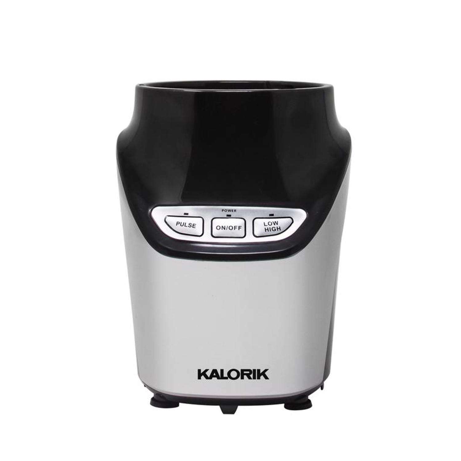 Kalorik Black/Silver Plastic Nutrition Blender Set 3 speed