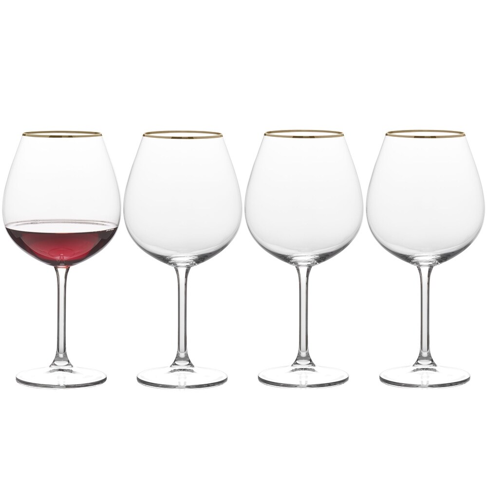 Mikasa Julie Gold 25OZ Red Wine Glass  Set of 4