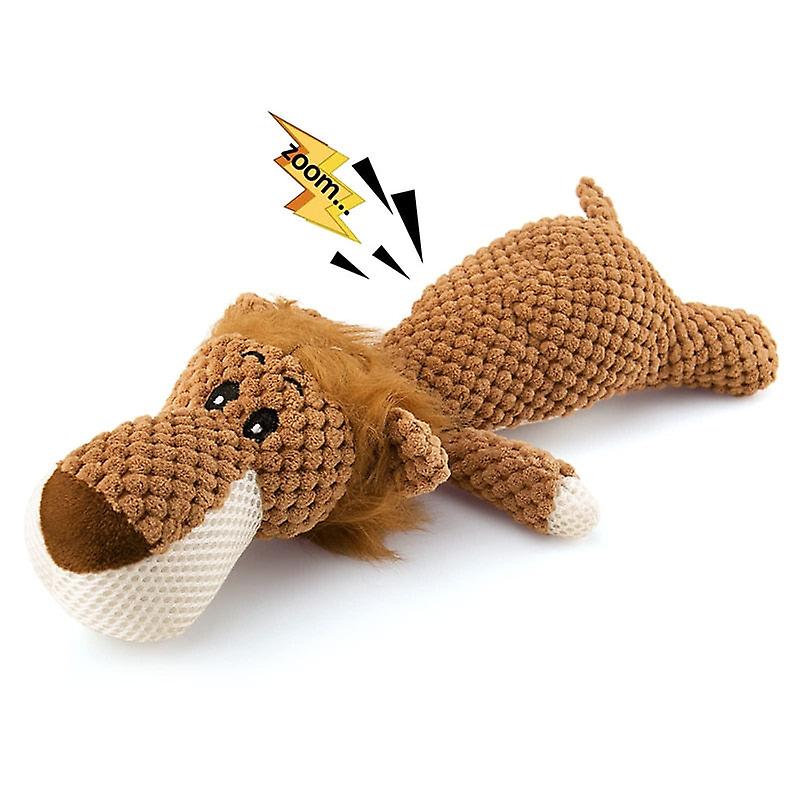 Durable soft cotton lion dog toy