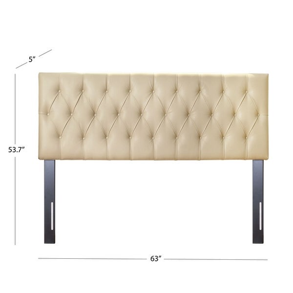 Abbyson Dawn Tufted Faux Leather Headboard - - 32411821