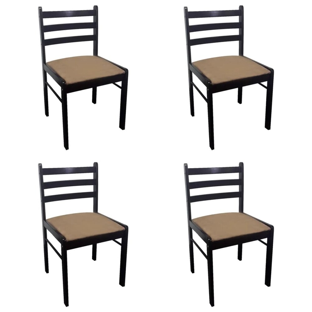 2/4/6 pcs Wooden Dining Chairs Square 2 Colours Selectable   17.3\