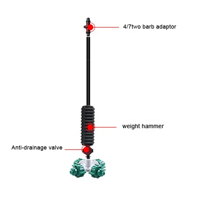 Mist nozzle Micro sprinkler greenhouse sprayer to keep moisture