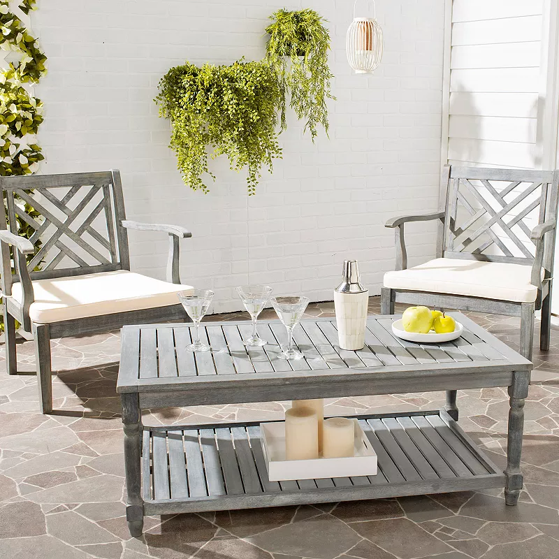 Safavieh Indoor / Outdoor Slatted Coffee Table