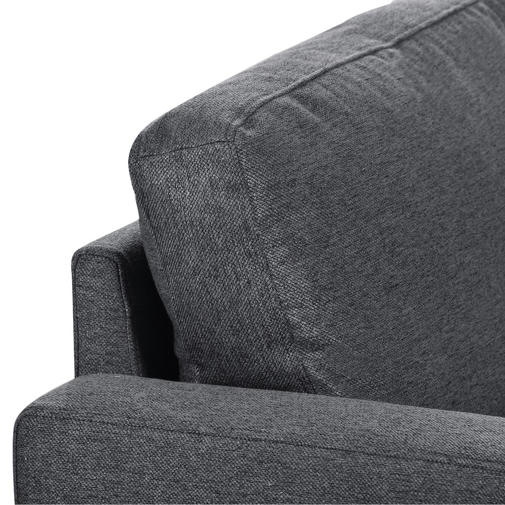 Breathable Fabric U Shape Sectional Sofa with Wide Chaise Lounge