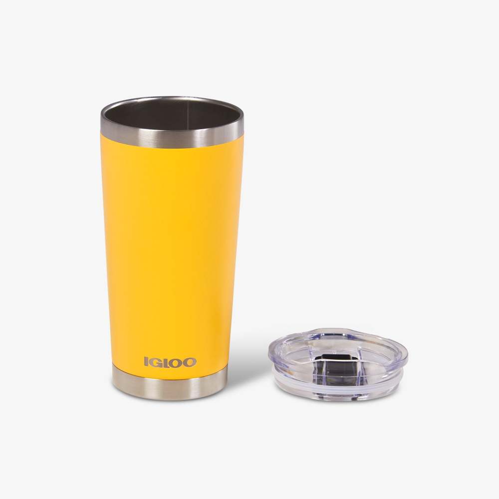 Igloo Tumbler Reusable Hot/Cold Stainless Steel Yellow 20oz