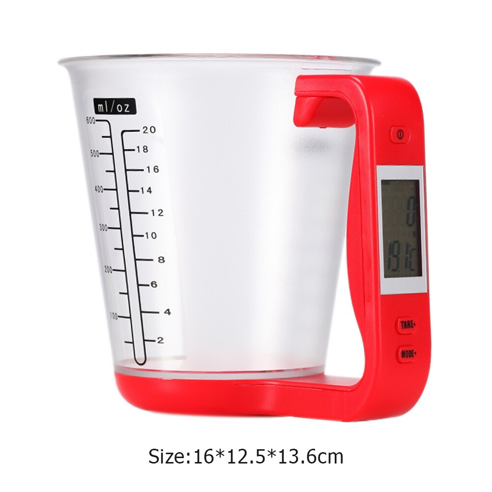 New Electronic Measuring Cup Kitchen Food Water Scales Digital Beaker Measurement Cups Digital Weigh Temperature Measuring Cups