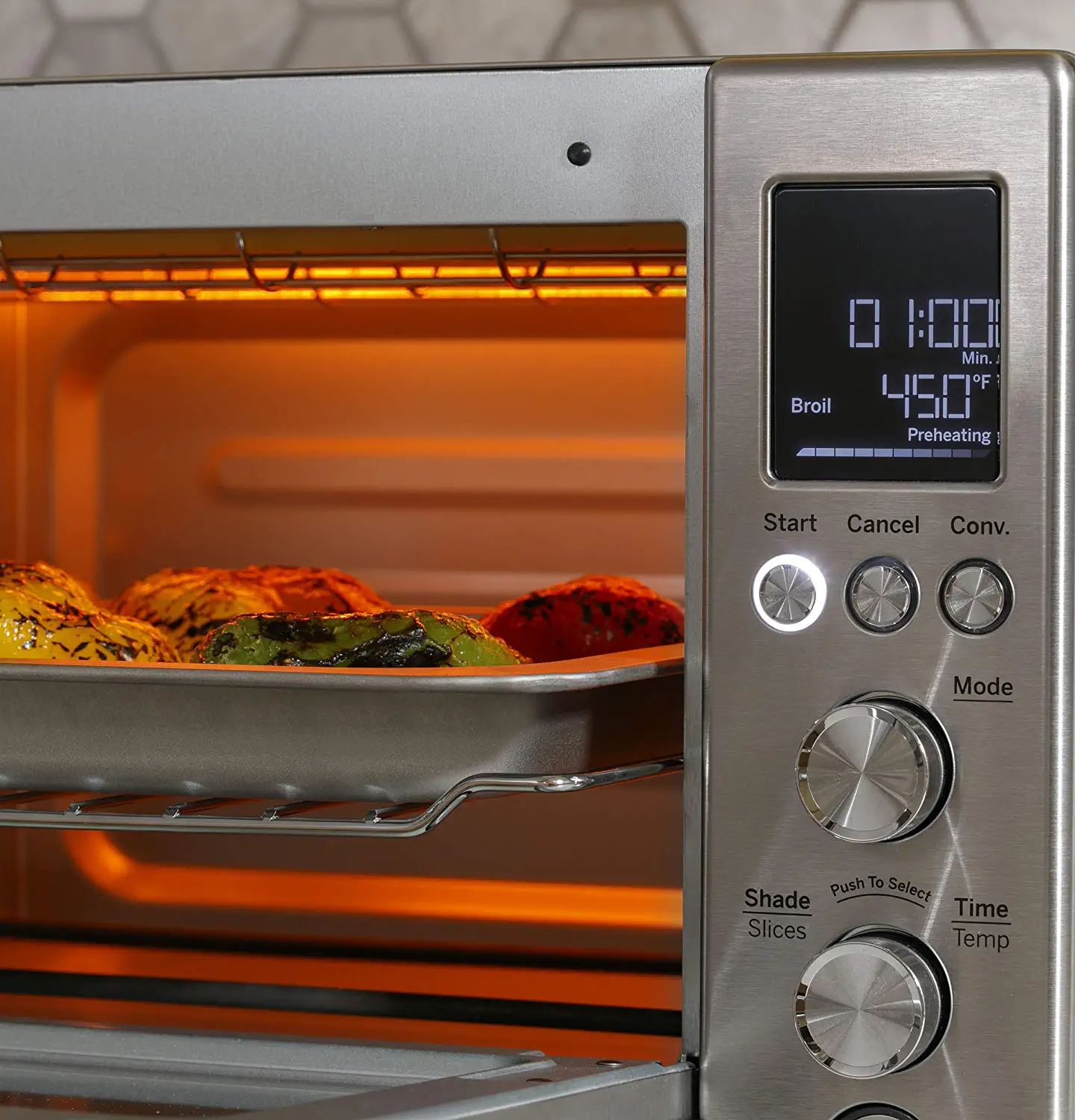 GE 6-Slice Stainless Steel Convection Toaster Oven (1500-Watt)