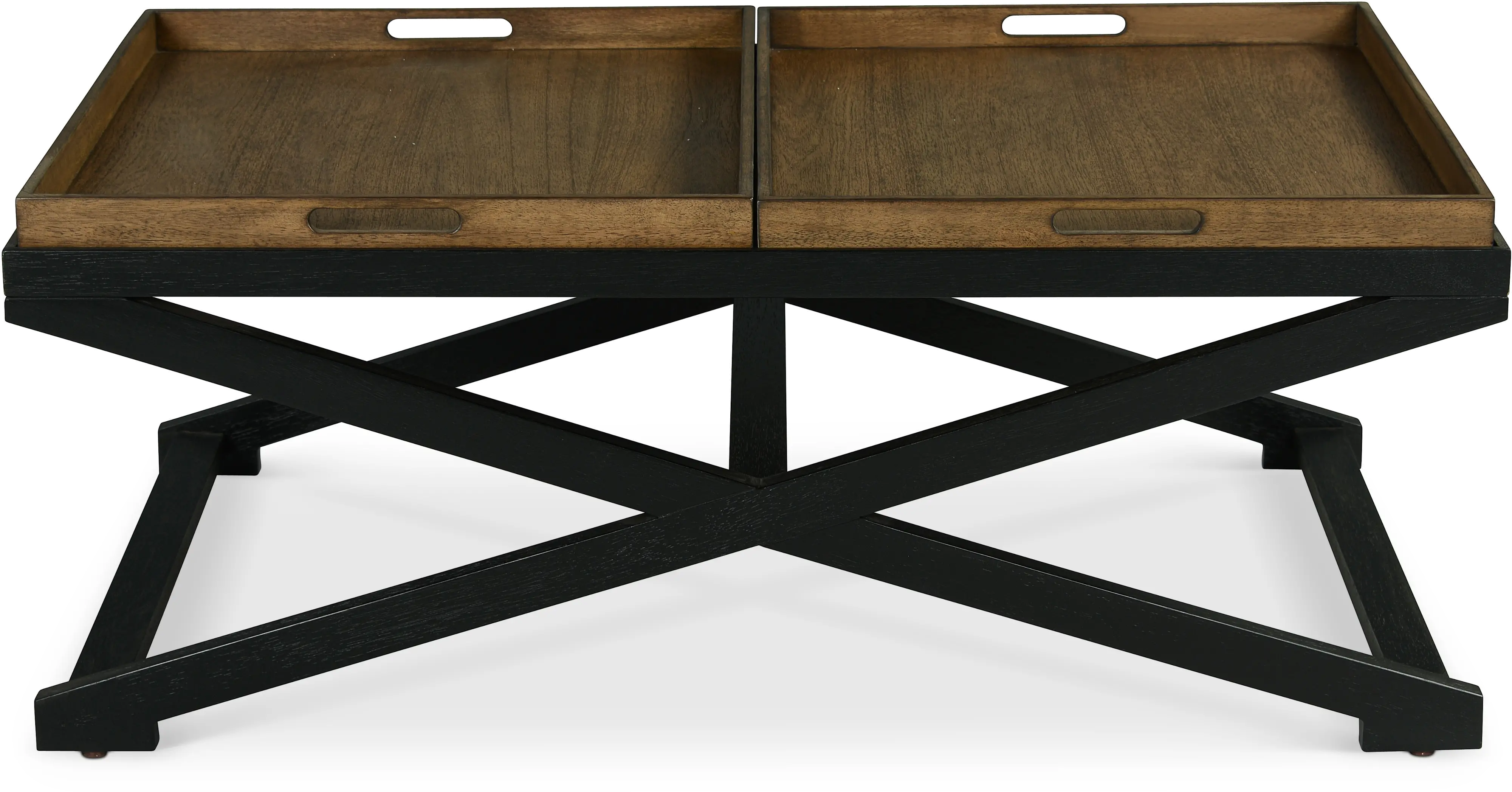 Topeka Two Tone Cherry and Black Coffee Table