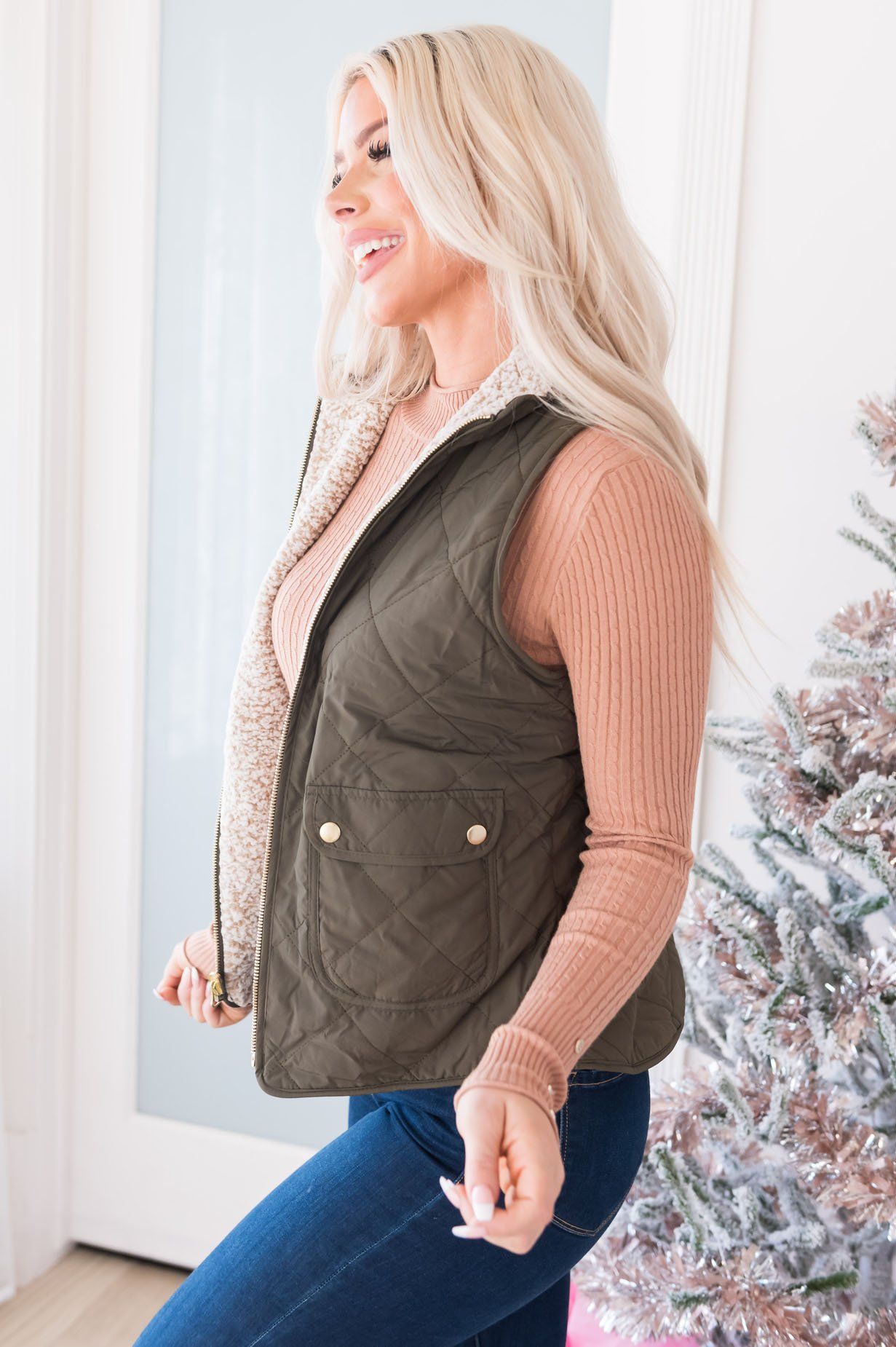 Misty Mornings Modest Reversible Vest