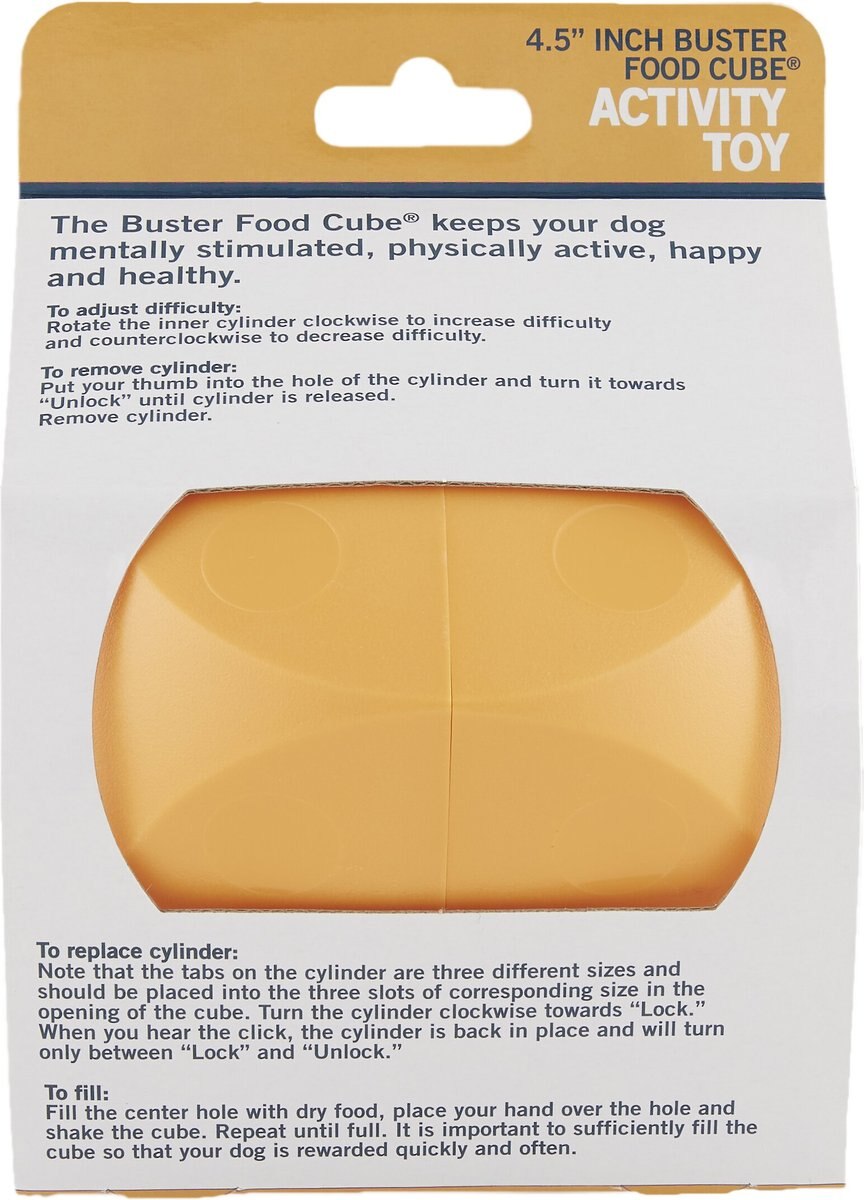 OurPets Buster Food Cube Dog Toy， Color Varies