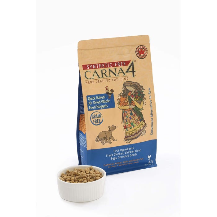 Carna4 Quick Baked Air Dried Grain Free Chicken Dry Cat Food