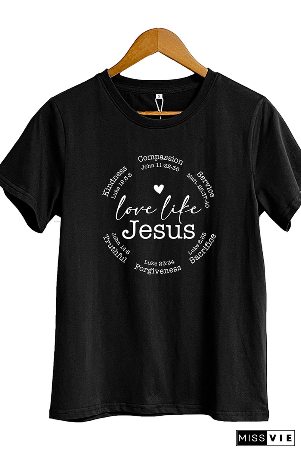 Love Like Jesus Short Sleeve Graphic Tee Wholesale