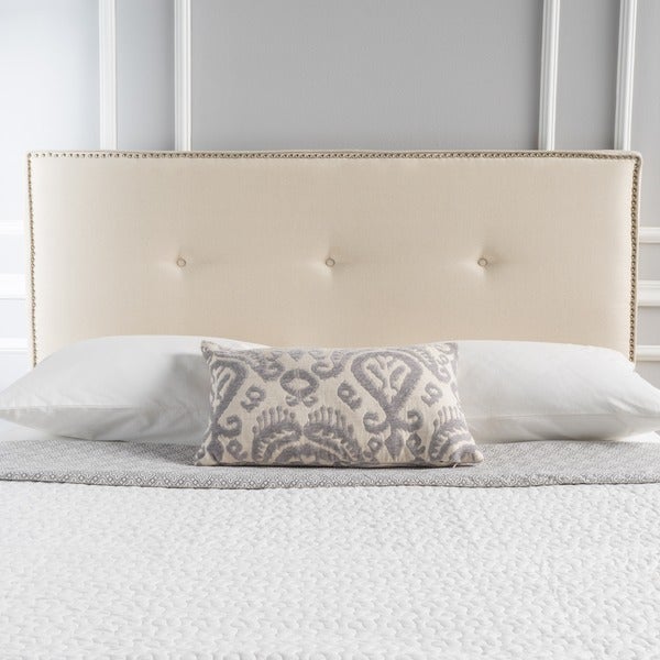 Mattea Adjustable Full/ Queen Studded Fabric Headboard by Christopher Knight Home - - 12186588