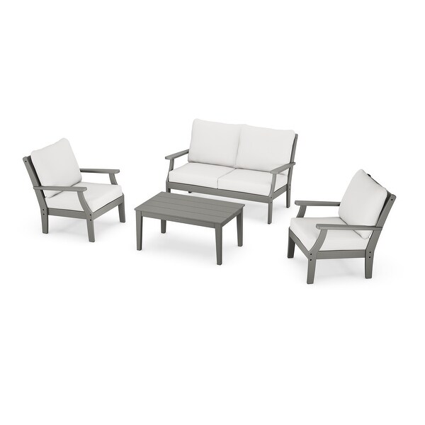 POLYWOOD Braxton 4Piece Deep Seating Chair Set