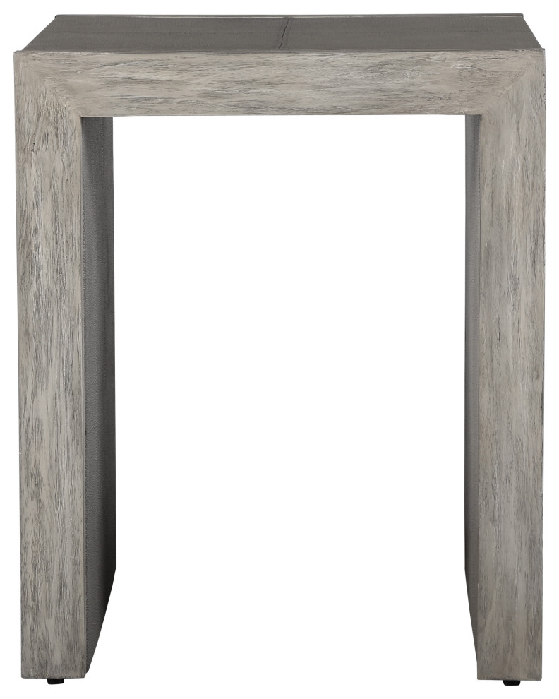 Uttermost 25214 Aerina Modern Gray End Table   Farmhouse   Side Tables And End Tables   by Lighting World Decorators  Houzz