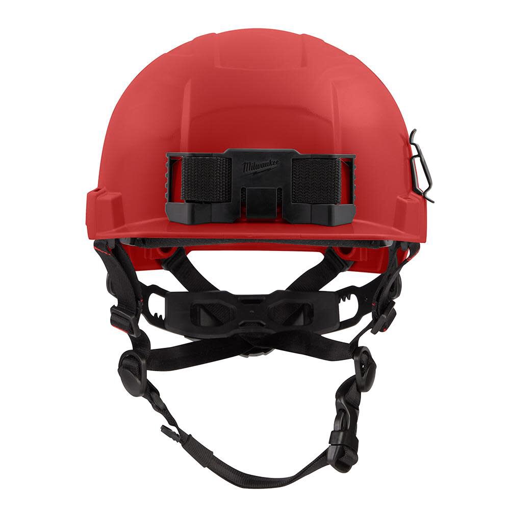 Milwaukee Red Front Brim Helmet with BOLT Class E 48-73-1329 from Milwaukee