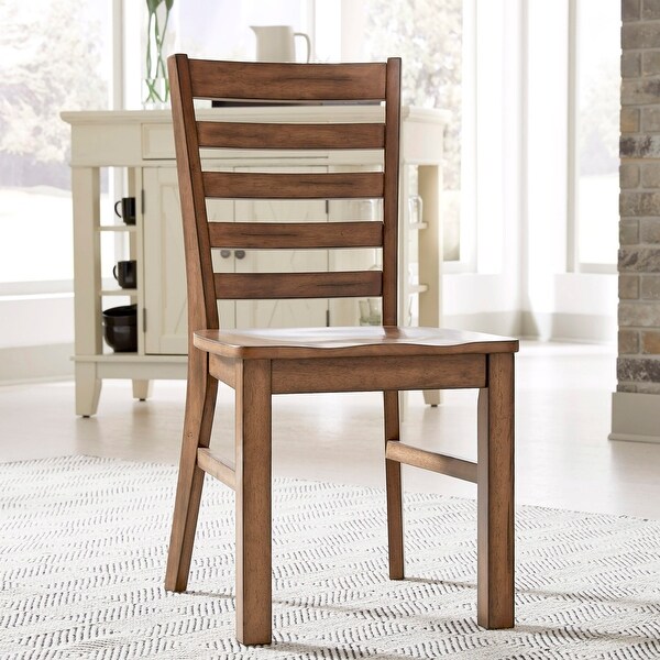 Homestyles Sedona Brown Wood Dining Chair Pair - 18