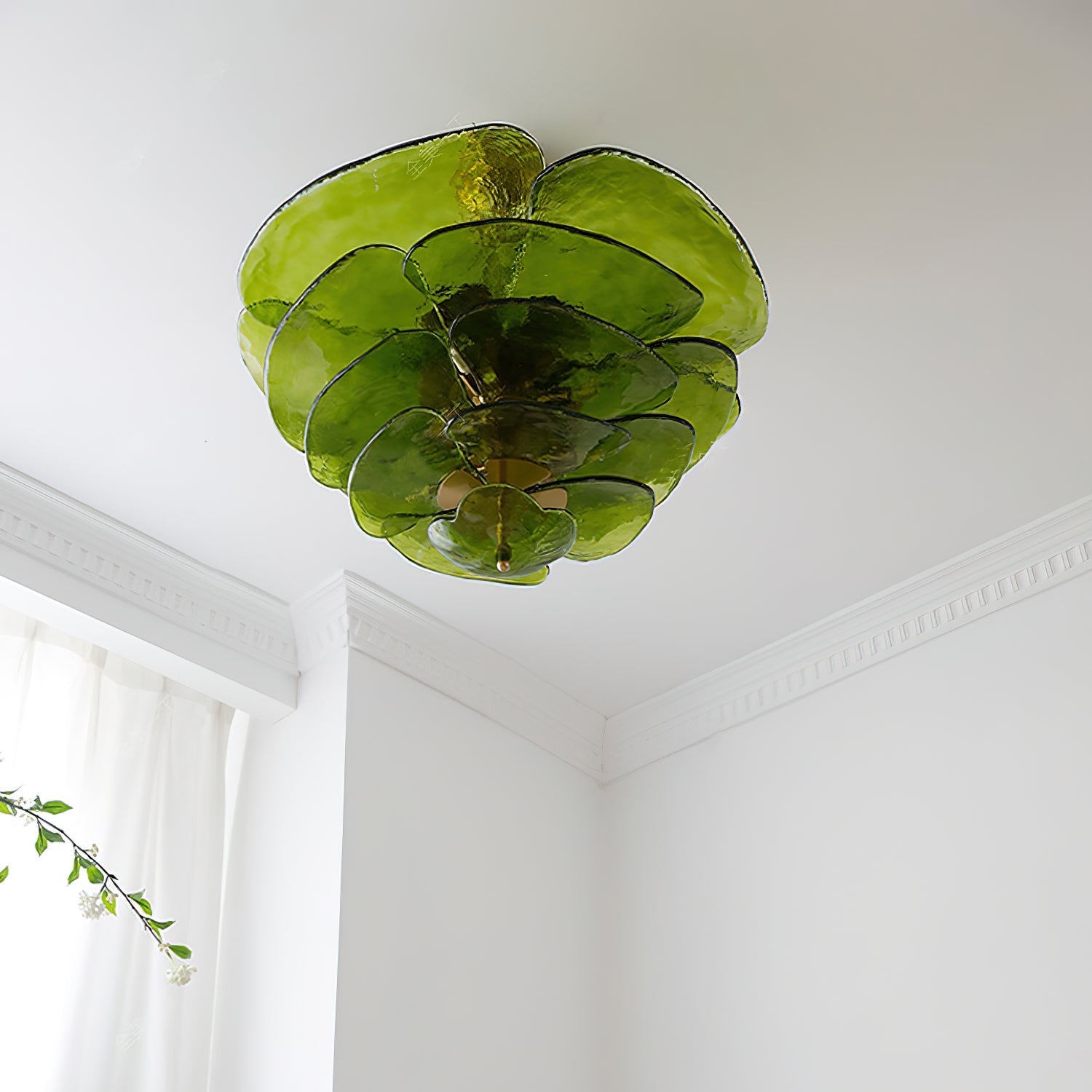 Petals Gold Murano Chandelier