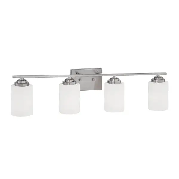 Millennium Lighting Durham 4 Light Reversible Vanity with Etched White Glass