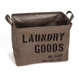 DANYA B Army Canvas Laundry Basket LY117