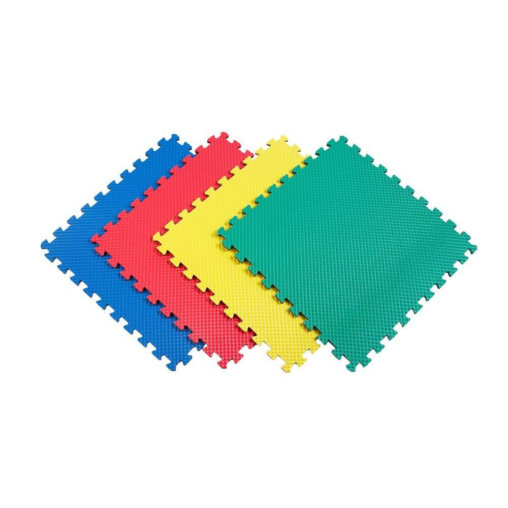 Norsk Multicolor 24 in. x 24 in. EVA Foam Solid Color Multi-Purpose Interlocking Tile (16-Tile) 240147_4