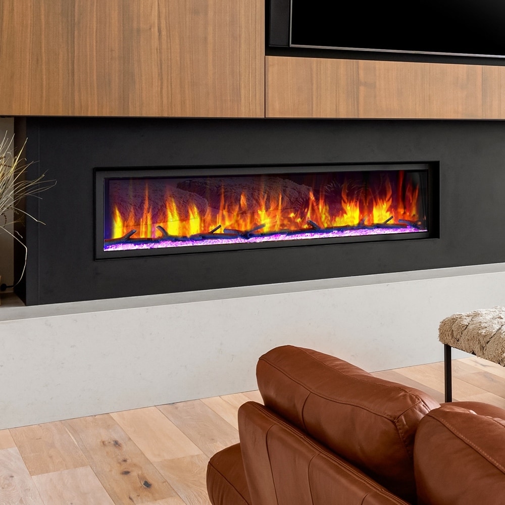 Dynasty Cascade 74 inch Smart Control Electric Fireplaces   74.5