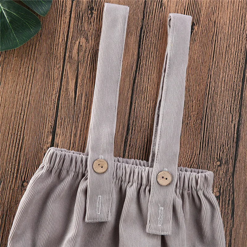 lioraitiin 0-24M Baby Boys Rompers Girls Cute Corduroy Suspender Rompers Baby Summer Kids Clothing Toddler Shorts Bottoms