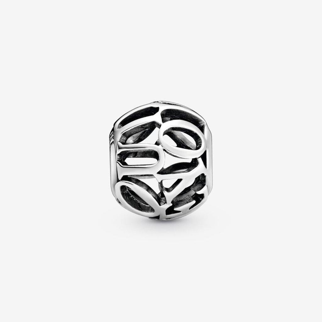 PANDORA  Openwork I Love You Script Charm