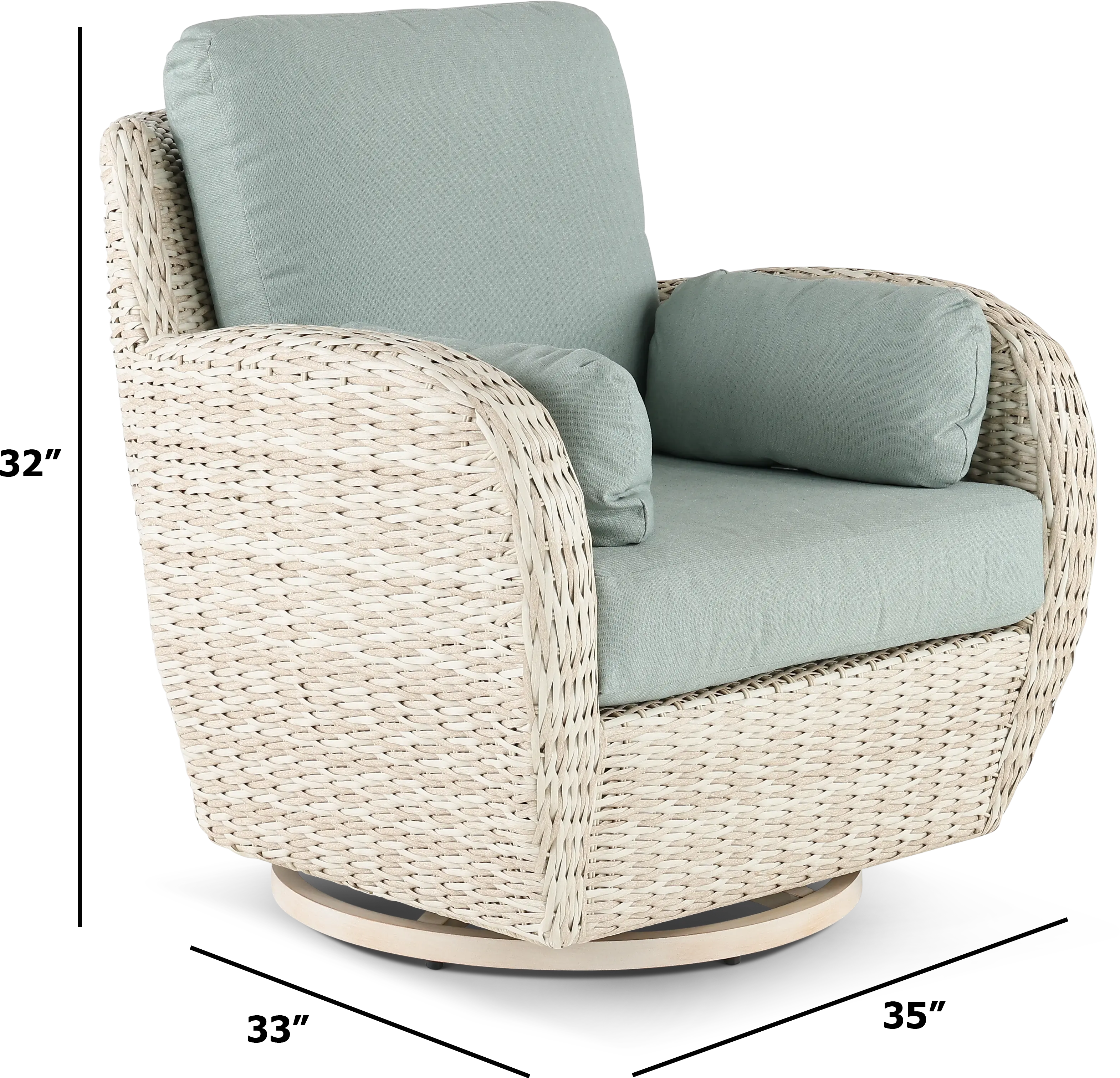 Cape May Patio Swivel Chair