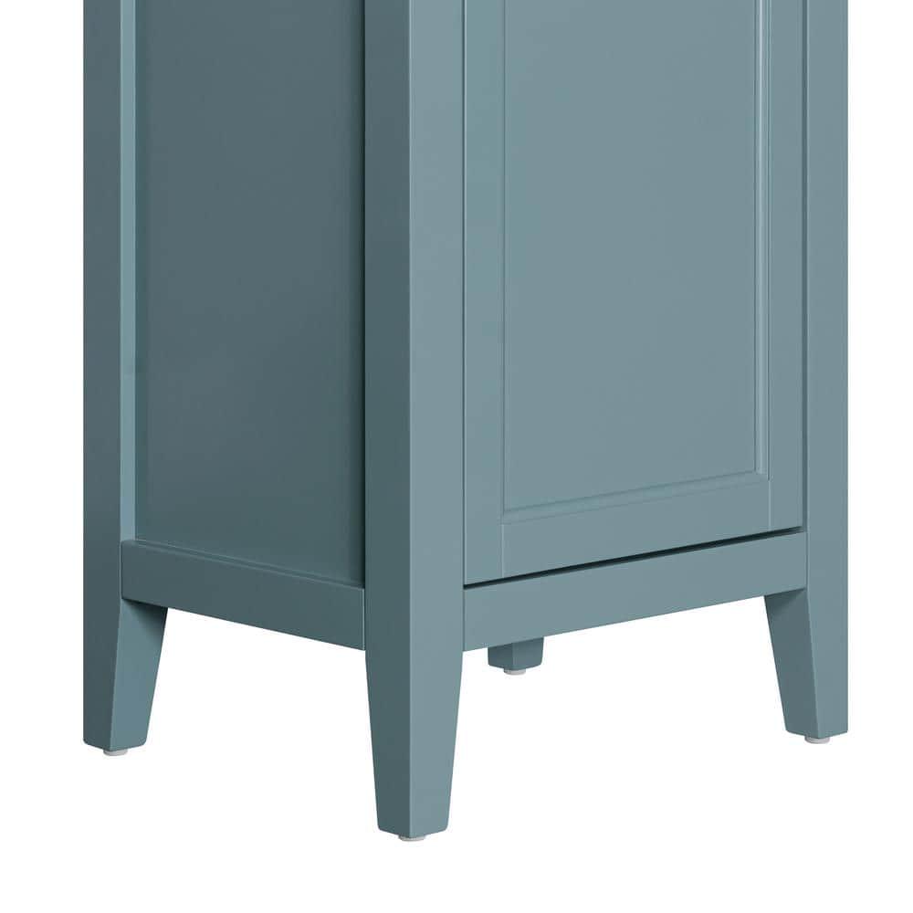 Home Decorators Collection Beverly 20 in W x 16 in D x 62 in H Linen Cabinet in Aegean Teal