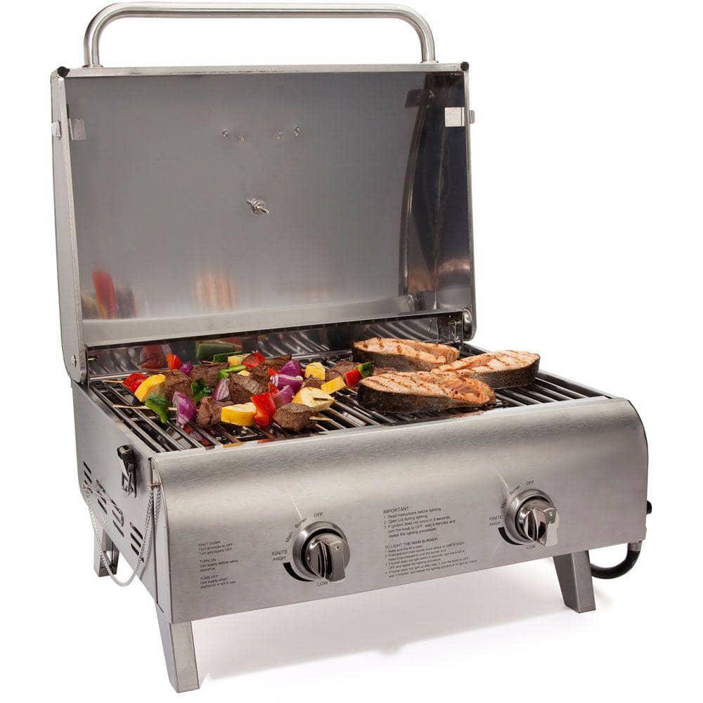 Cuisinart Portable Propane Tabletop Grill in Stainless Steel