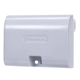 Intermatic 1-Gang Metal Extra-Duty In-Use Electrical Outlet Cover - Gray WP1010HMXD