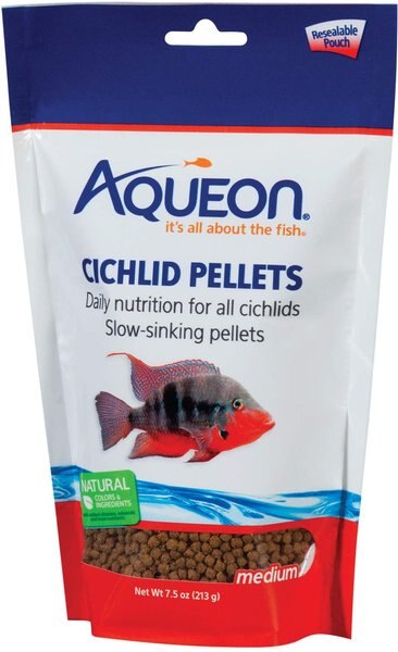 Aqueon Medium Cichlid Pellet Fish Food