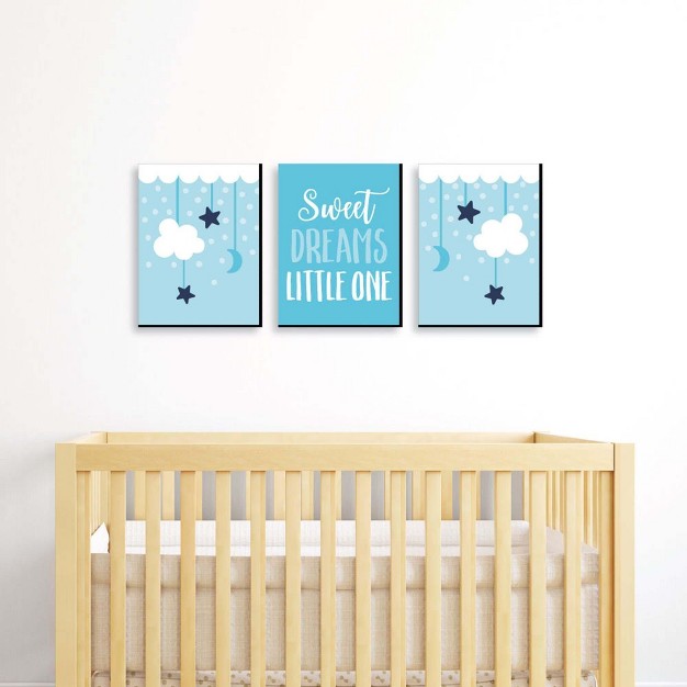 Big Dot Of Happiness Baby Boy Blue Nursery Wall Art And Kids Room Decorations Gift Ideas 7 5 X 10 Inches Set Of 3 Prints